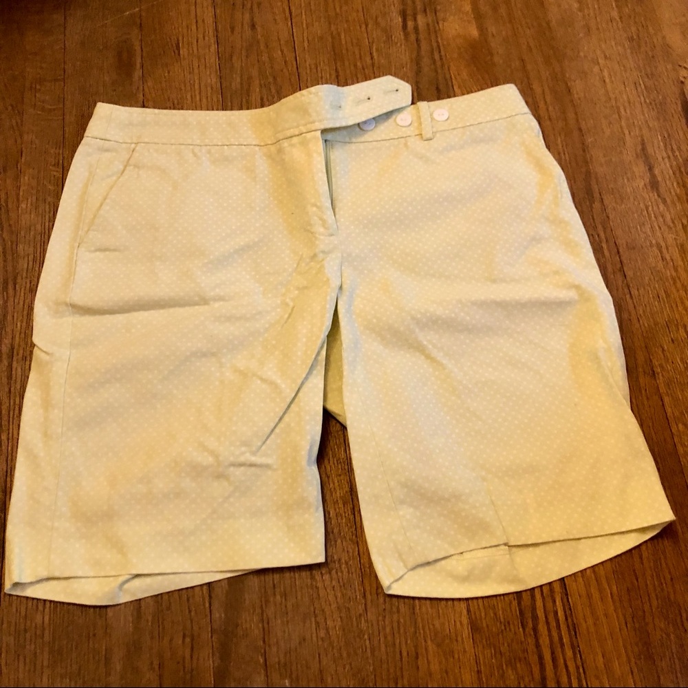J Crew polka dot Bermuda shorts